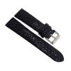 Schwarz Stingray Uhrenarmband aus Leder