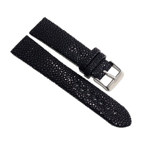 Schwarz Stingray Uhrenarmband aus Leder
