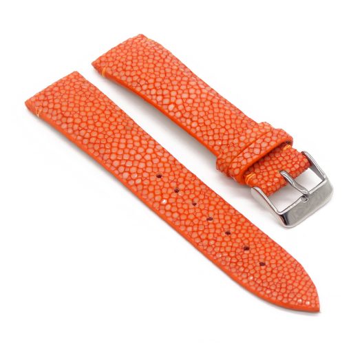 Uhrenarmband-galuchat-farbe-Tangerine-1