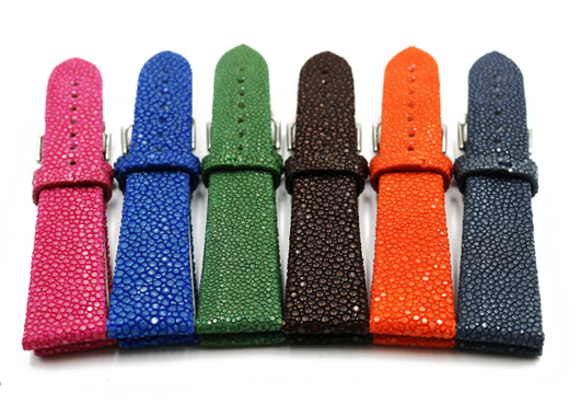Uhrenarmband aus Rochenleder
