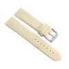 Uhrenarmband aus poliertem schneefarbenem Rochenleder