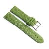 Uhrenarmband aus poliertem seladonfarbenem Rochenleder